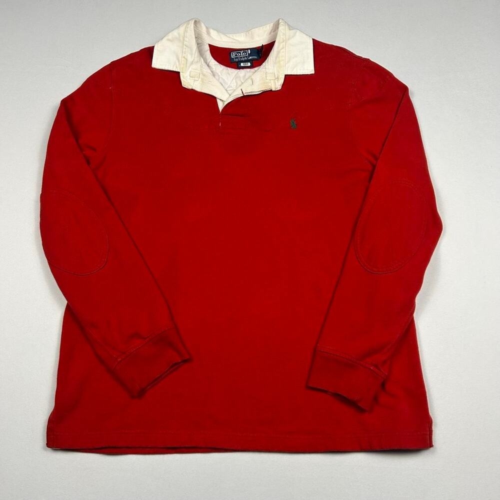 Vintage Polo Ralph Lauren Red Rugby Shirt